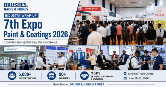 7th Expo Paint & Coatings 2026 event wrap-up featuring exhibitors, visitors, networking activities and industry highlights at Chennai Trade Centre