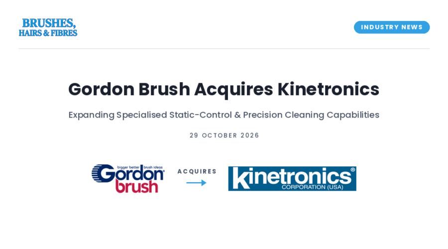 Gordon Brush Acquires Kinetronics, Expanding Specialised Brush Portfolio